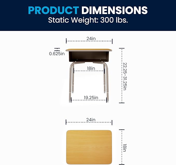 Flash Furniture Billie Student Desk