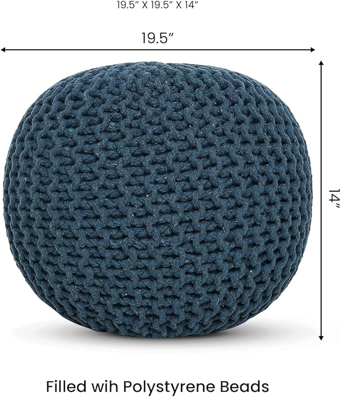 REDEARTH · Round Pouf Bean Bag Ottoman