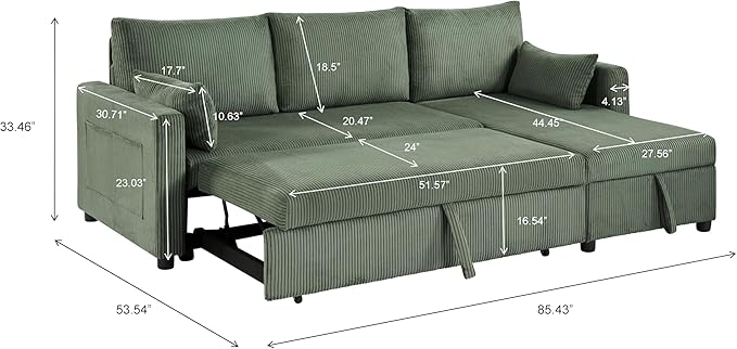 Queen Sleeper Sofa, Convertible Sofa Bed