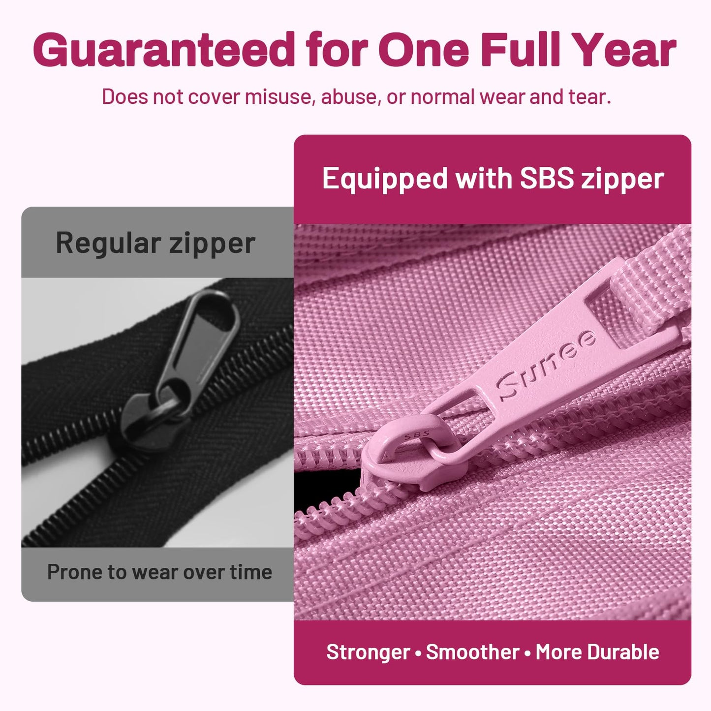 SUNEE Zipper Binder 3 Ring, 3 Inch O-Ring with Handle and Shoulder Strap, 600-Sheet Capacity, 5-Tab Expanding File Folder, Multi-Pockets for Middle School Organizer Binder with Zipper, Grape Purple