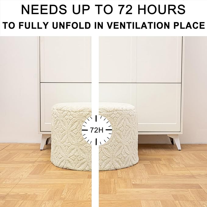 Plush Multi-Functional Ottoman Pouf – Ergonomic Ottoman Foot Rest