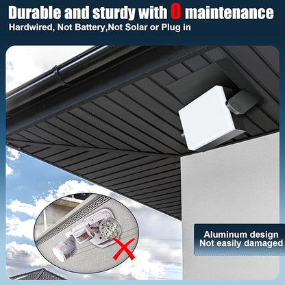 40W LED Outdoor Wall Light, 5000K Daylight Waterproof Floodlights, 360 ° Adjustable Wallpack Lighting Modern Security Commercial Exterior Wall Mount Fixture for Yard Hardwired Super Bright