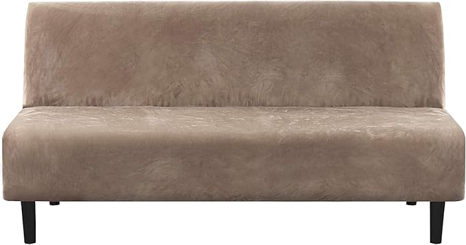 H.VERSAILTEX Real Velvet Futon Cover Armless Sofa Covers Sofa Bed Covers