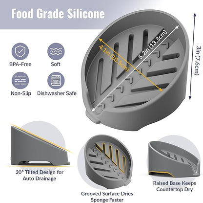 NiHome Silicone Sponge Holder Compatible