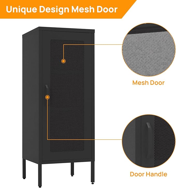 Slim Metal Storage Cabinet