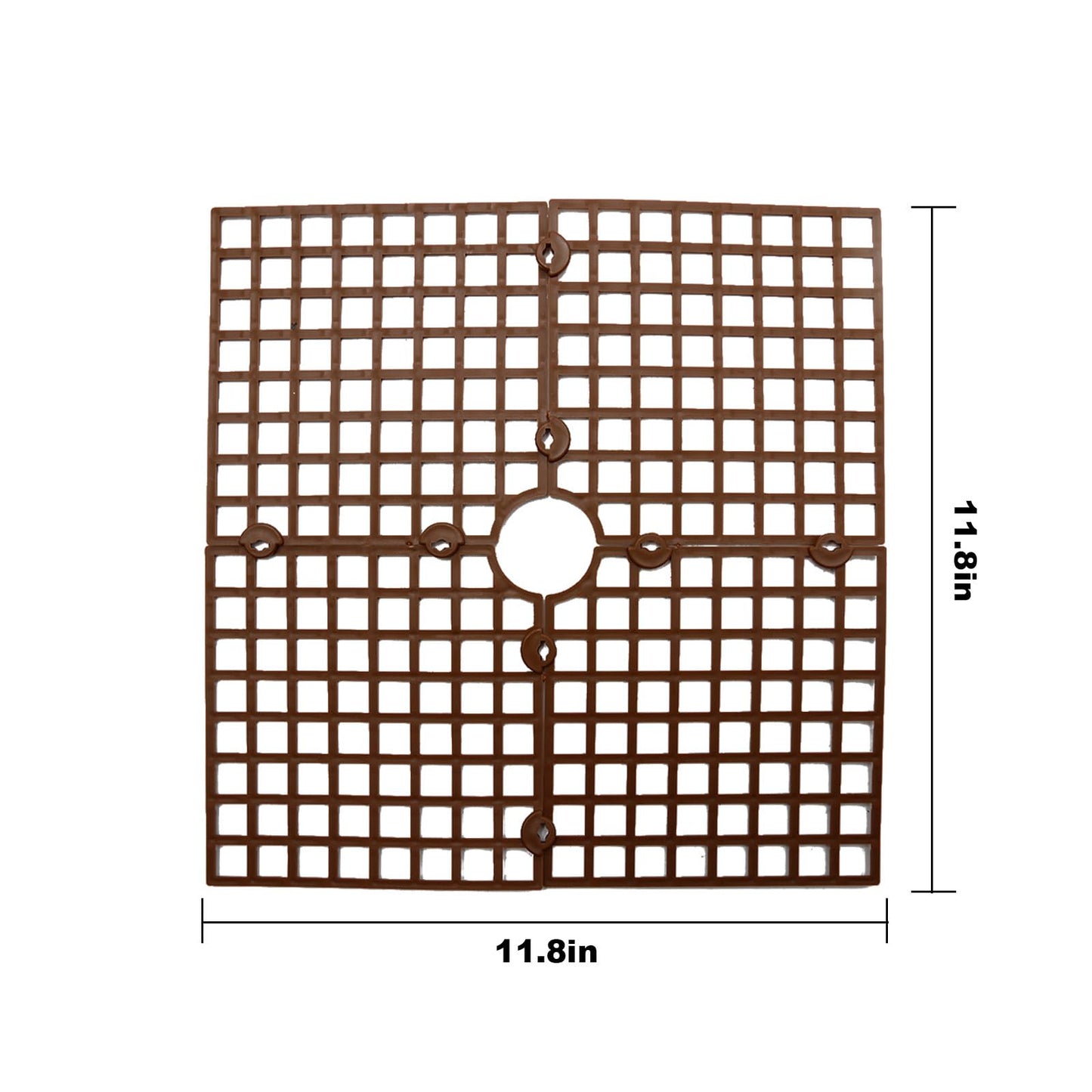 CADUFUELLY 3 Pcs Plant Pot Cover Plant Protector from Animal 11.8" Plant Pot Grid with Center Cutout Cuttable Flower Cover Soil Protectors
