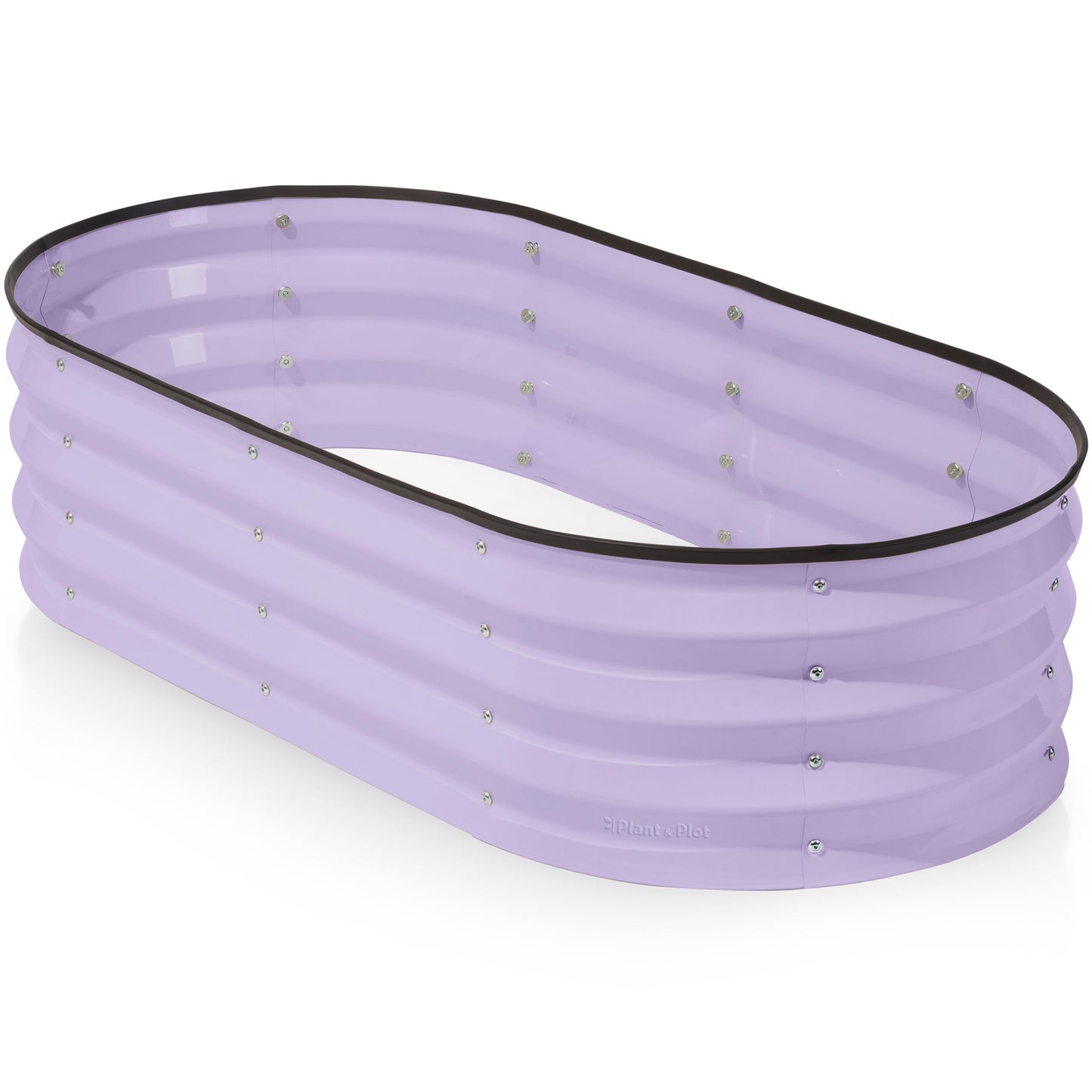 Plant & Plot Galvanized Raised Garden Beds Outdoor // 4×2×1 ft Planter Raised Beds for Gardening, Vegetables, Flowers // Large Metal Garden Box (Lavender)