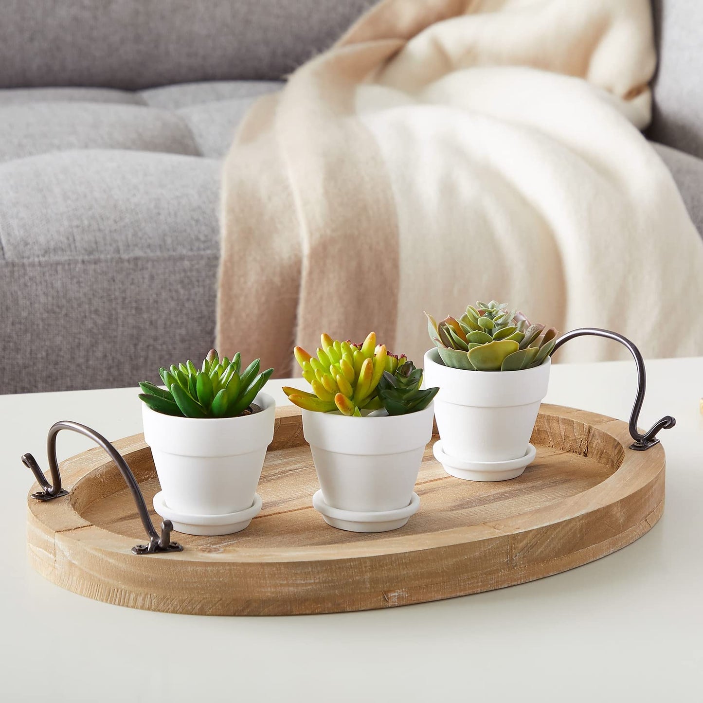 Juvale Mini Terracotta Pots - Pot with Drainage Hole - Versatile Succulent & Herb Planter - Paintable White Planter for Custom Decor - Pack of 12, White, 2.9 x 2.9 x 2.5 in
