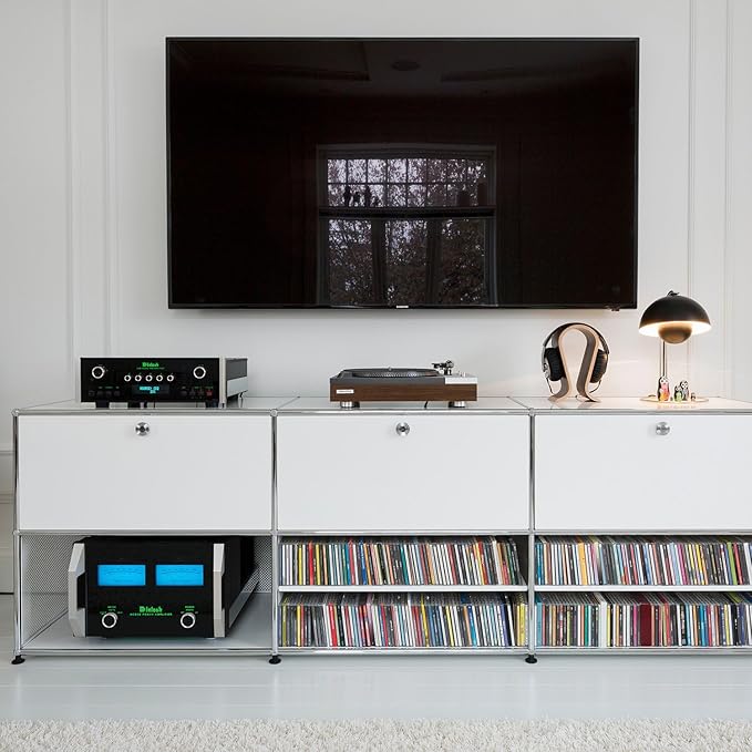 Modern Storage Cabinet White G Versatile Free-Standing Organizer
