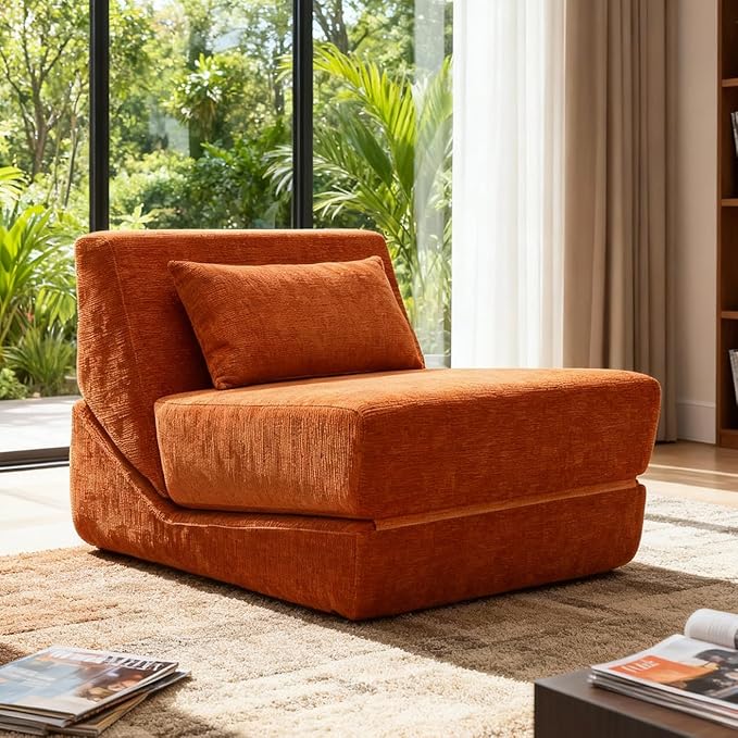 Fold Out Chair Bed, Folding Sofa Bed, 3 in 1 Convertible Sleeper Chair Bed