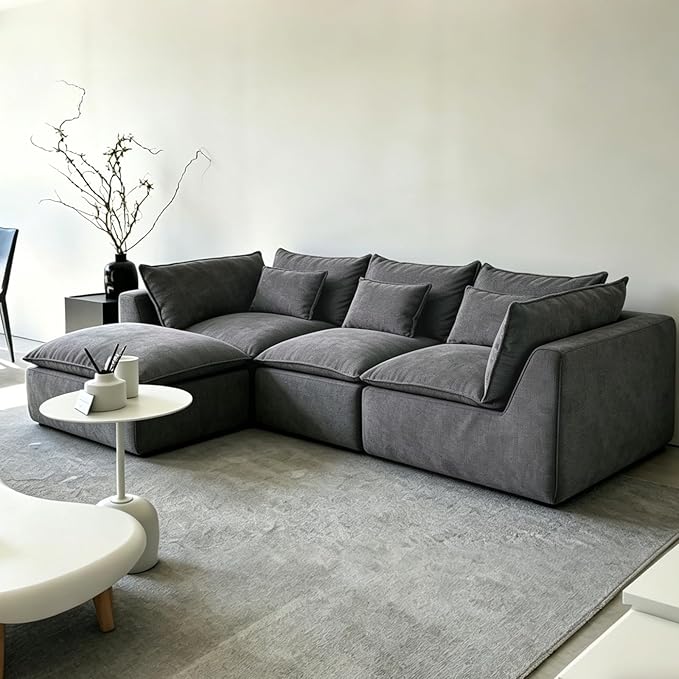 Boneless Couch Sectional Cloud Couch 102.3'' Oversized Modular Sectional Sofa