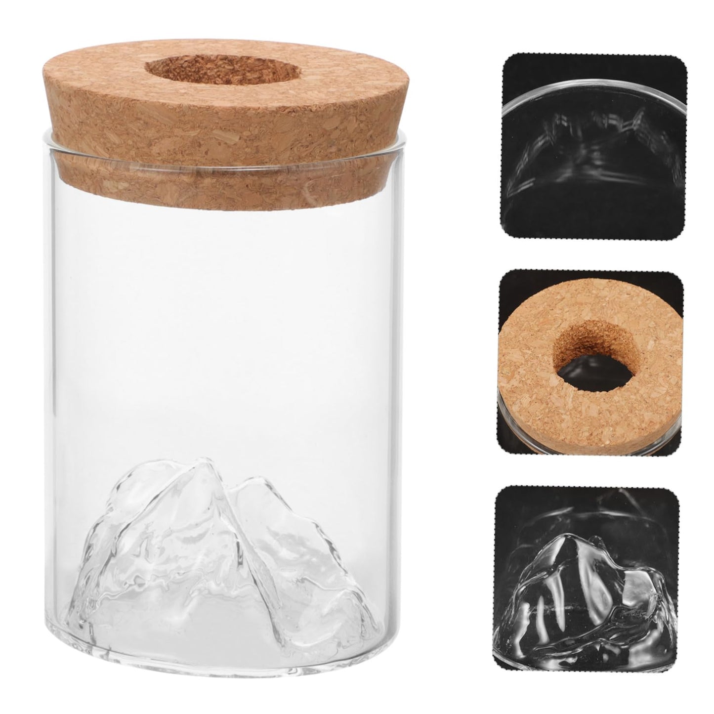 Yardenfun DIY Plant Terrarium Vase Glass Flower Holder for Bookshelf Decor Flower Arrangement Container