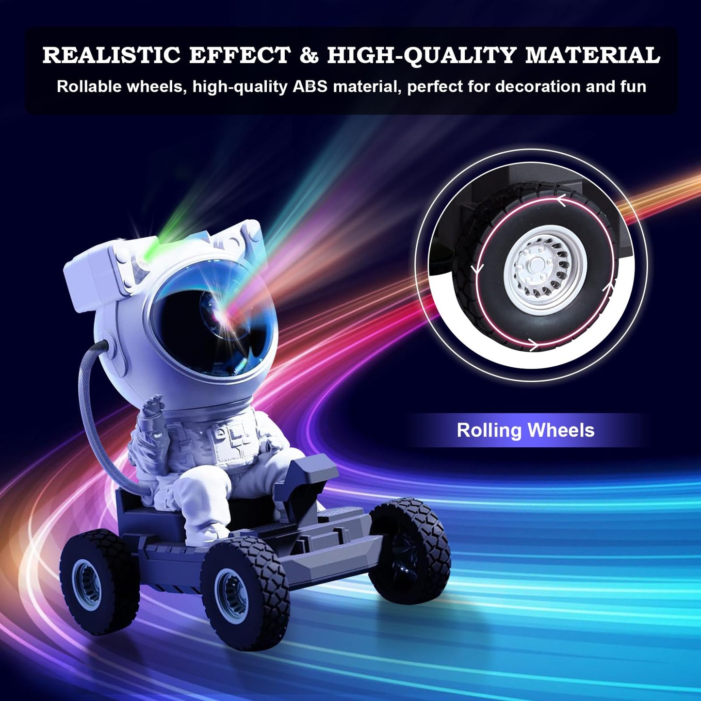Star Projector Galaxy Night Light - ASTRAEA Astronaut Space Projector, Starry Nebula Ceiling LED Lamp with Timer and Remote, Kids Room Decor Aesthetic for Christmas, Birthdays