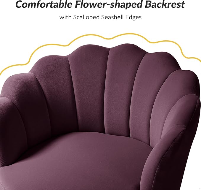 HULALA HOME Modern Velvet Accent Chair