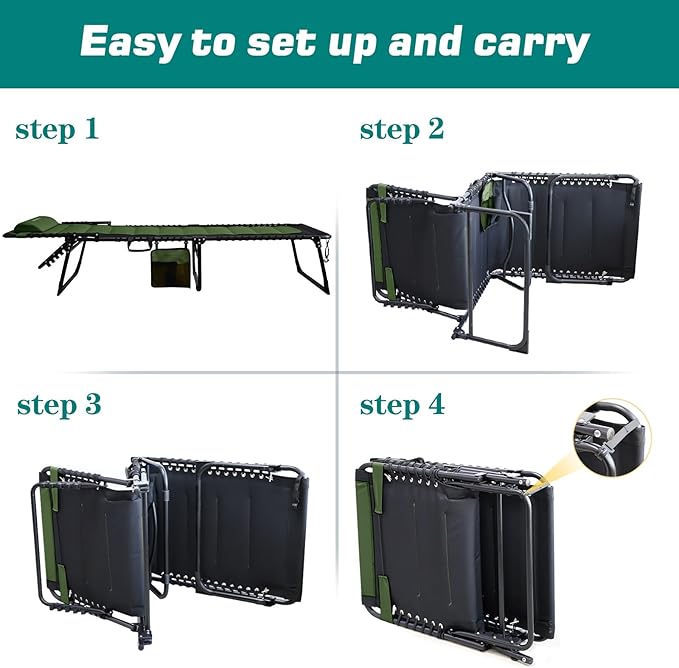 Outdoor Folding Lounge Chair Padded
