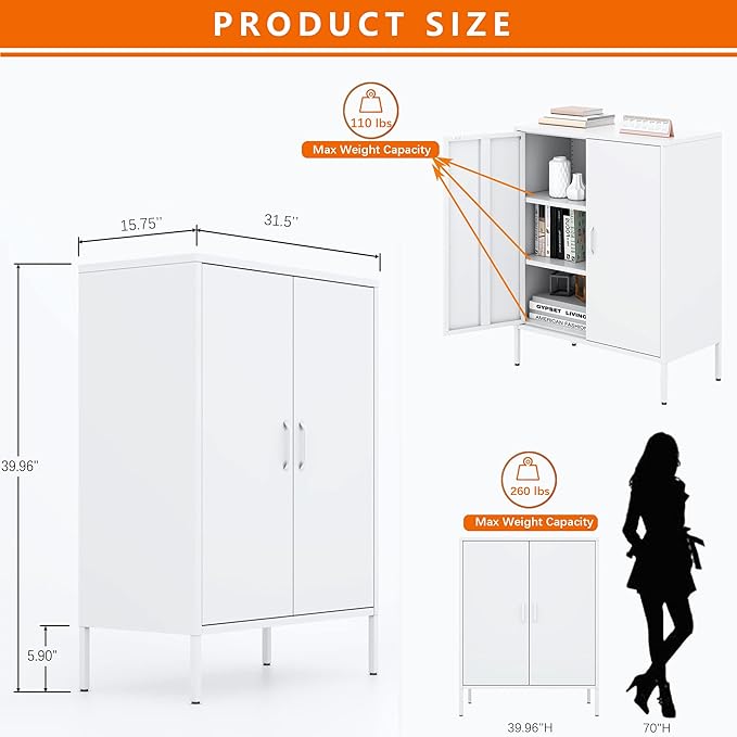 Washsemba Metal Storage Cabinet