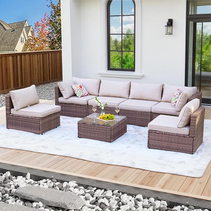 7 Pieces Patio Furniture Set