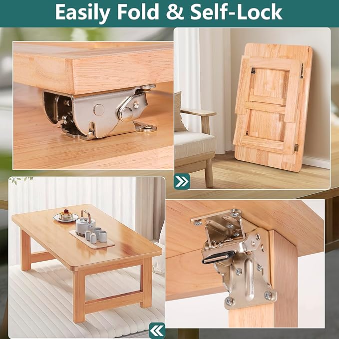 4 Pack Folding Brackets, Self-Lock Hinge