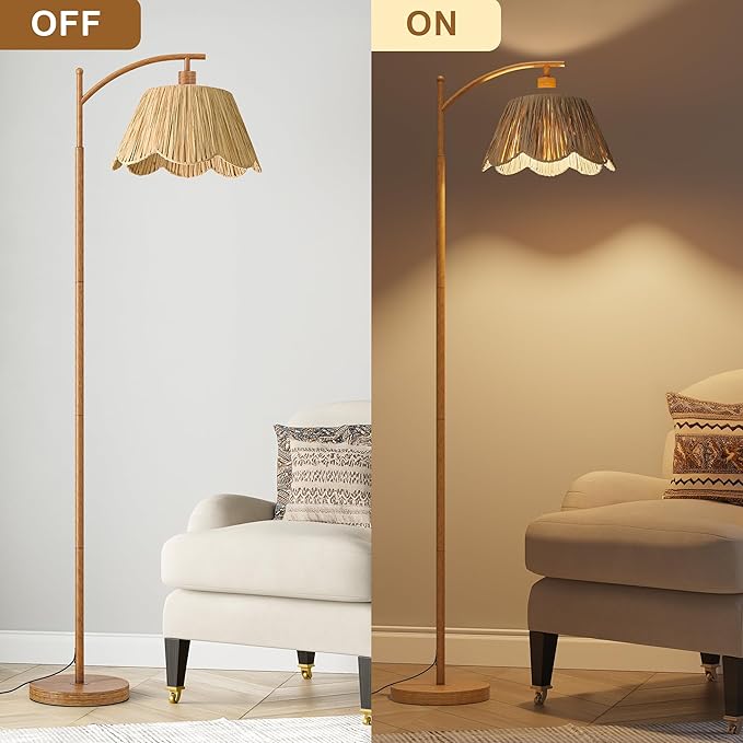 Oneach Boho Floor Lamp for Living Room