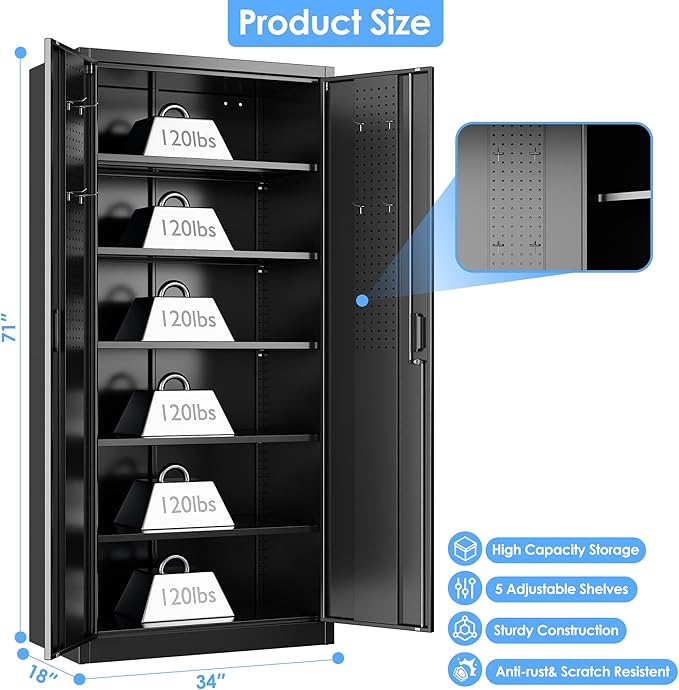 SUXXAN Metal Storage Cabinet