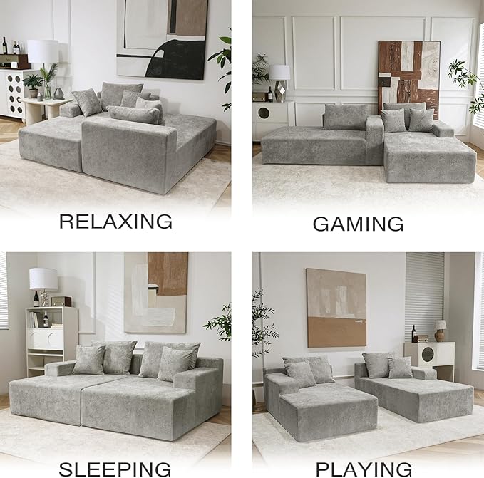 SYTOPIA Loveseat Chaise Lounge