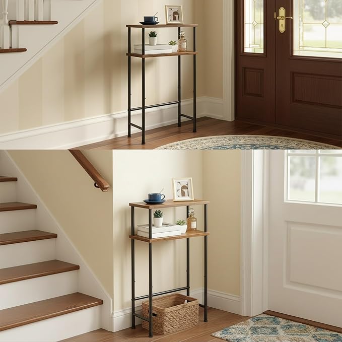 HOOBRO Narrow Console Table for Small Space, 15.7" Entryway Table