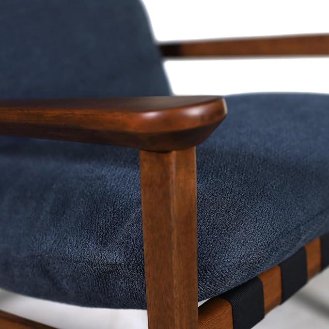 Grain Wood Furniture Solid Wood Mid Century Lounge Chair