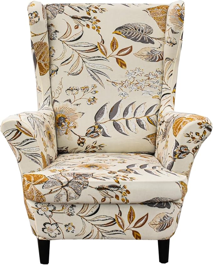 KRFOONN Wingback Chair Covers Slipcovers 2 Piece Stretch Wing Chair Covers