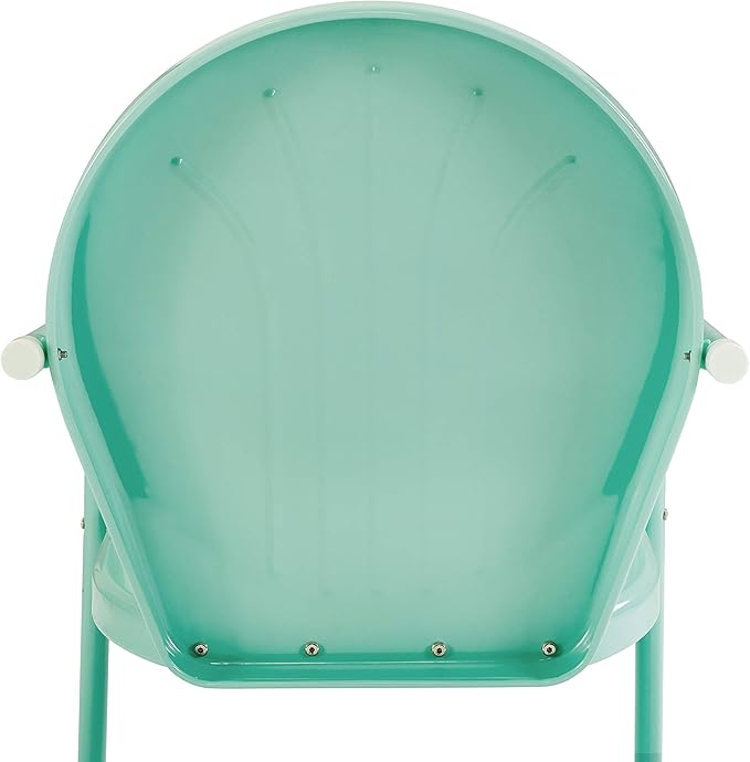Crosley Furniture Griffith Outdoor Chair, Retro Metal Patio Chairs