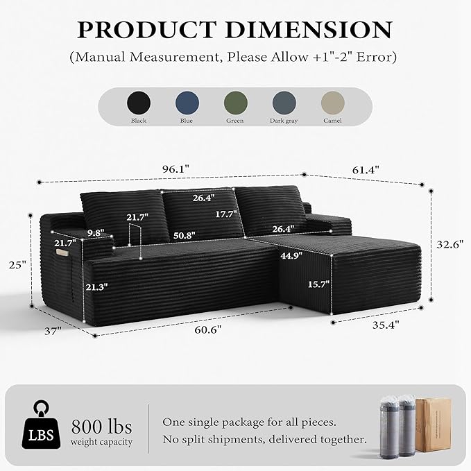 Sectional Couches for Living Room Cloud Couch Sofa
