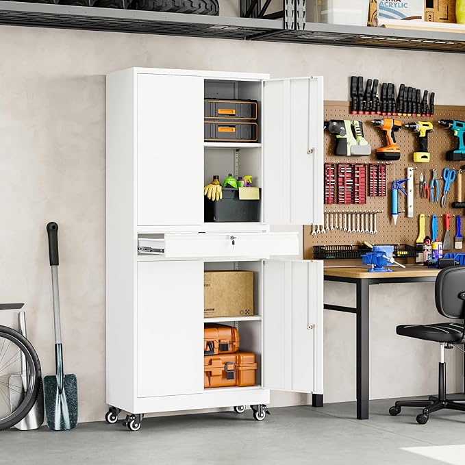 Yizosh Metal Garage Storage Cabinet
