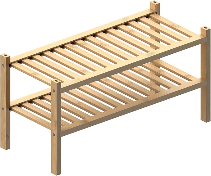 ROMGUAR CRAFT (Thick Bamboo Shoe Rack