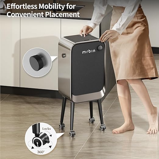 Mrbin Motion Sensor Bathroom Trash Can