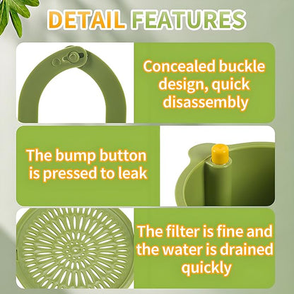 Hanging Strainer for Kitchen Sink, Kitchen Drain Storage Basket, Smart Sink
