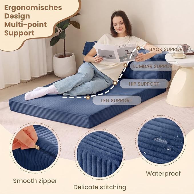JUIKURY Folding Sofa Bed, Convertible Sleeper Chair
