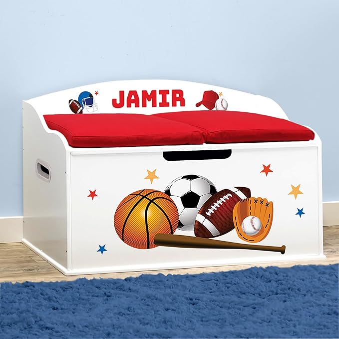 DIBSIES Personalized Creative Wonders Toy Box, 30 x 19.25 x 18 inches,