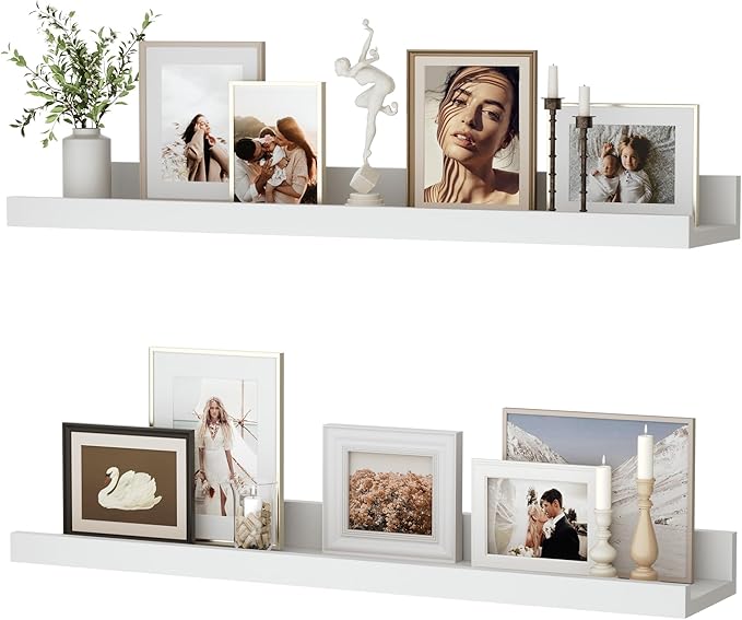 Floating Shelves for Wall, 24 inch Wood Floating Shelves Set of 2, Picture