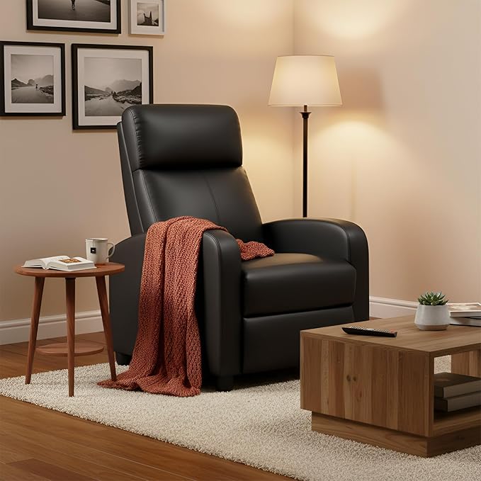 FDW Recliner Chair for Living Room Home Theater Seating Single Reclining Sofa