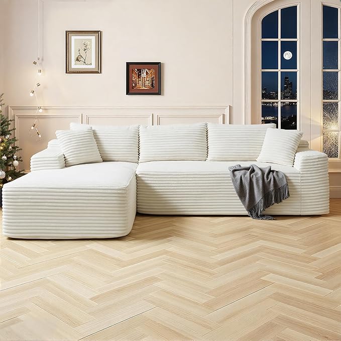 Cloud Sectional Couch, Corduroy Boneless Couches