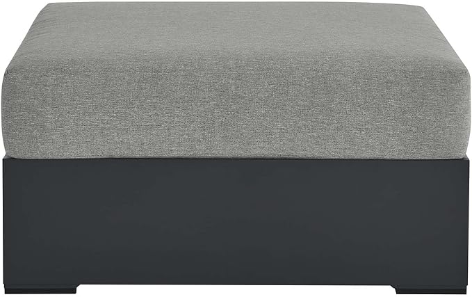 Modway Tahoe Aluminum Ottoman Gray