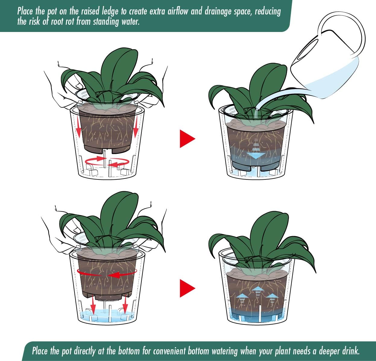 Phoenix Vine 3.5 Inch Oatmeal Plastic Cachepot with Clear Nursery Pot, Decorative Lightweight Planter Cover with Transparent Inner Pot for Indoor Houseplants, Pack of 8, 24-A-G-8
