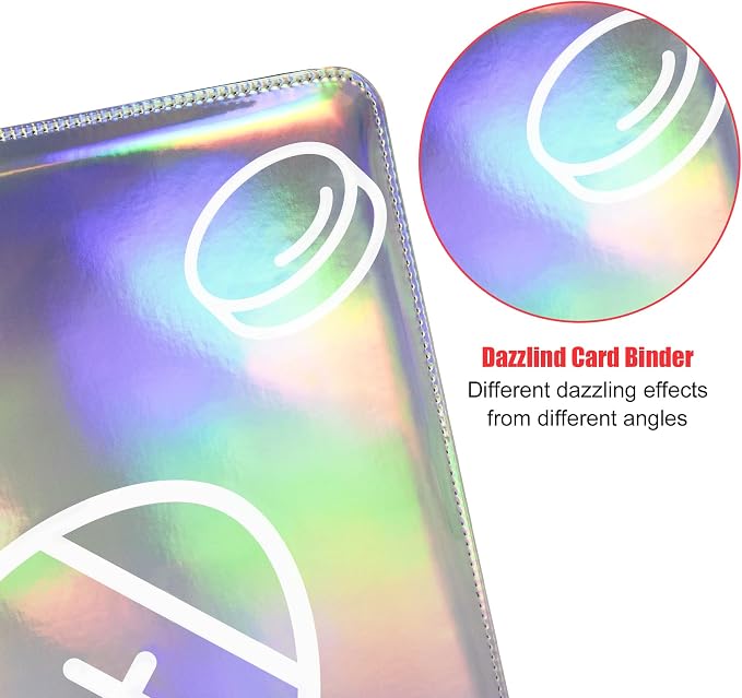 900 Pockets Sports Card Binder, Portable Waterproof Storage Bag with Removable Sleeves for Baseball Football Basketball Hockey Cards 2025 2026 Collectors