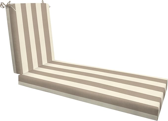 Honeycomb Outdoor Chaise Lounge Cushion