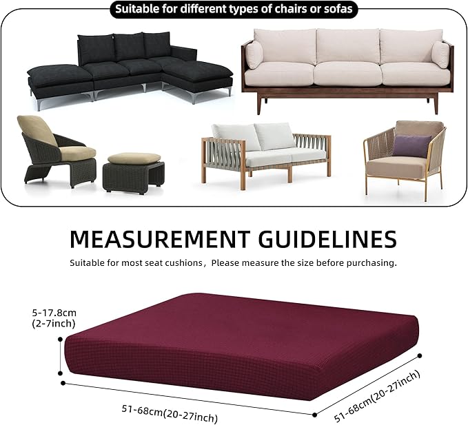 Outdoor Cushion Covers Set, Replacement