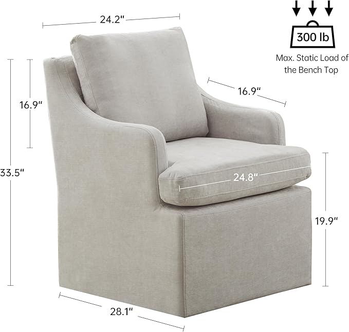 VKNOW Upholstered Dining Chairs Set of 6, Modern Kitchen Chairs Dinner Chairs