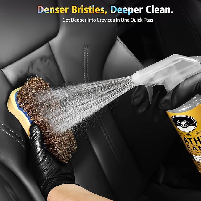 YeewayVeh Horse Hair Leather Cleaning Brush