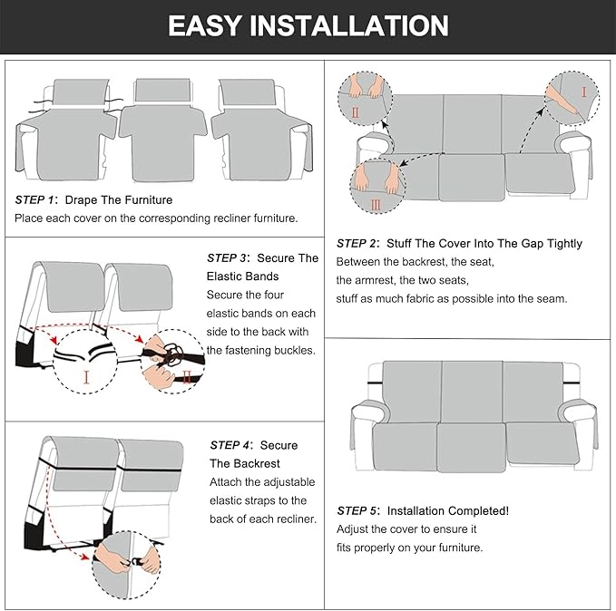Genina Waterproof Recliner Cover