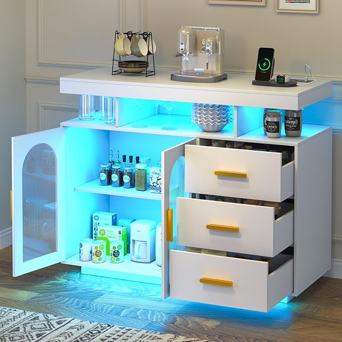 HNEBC LED Sideboard Buffet