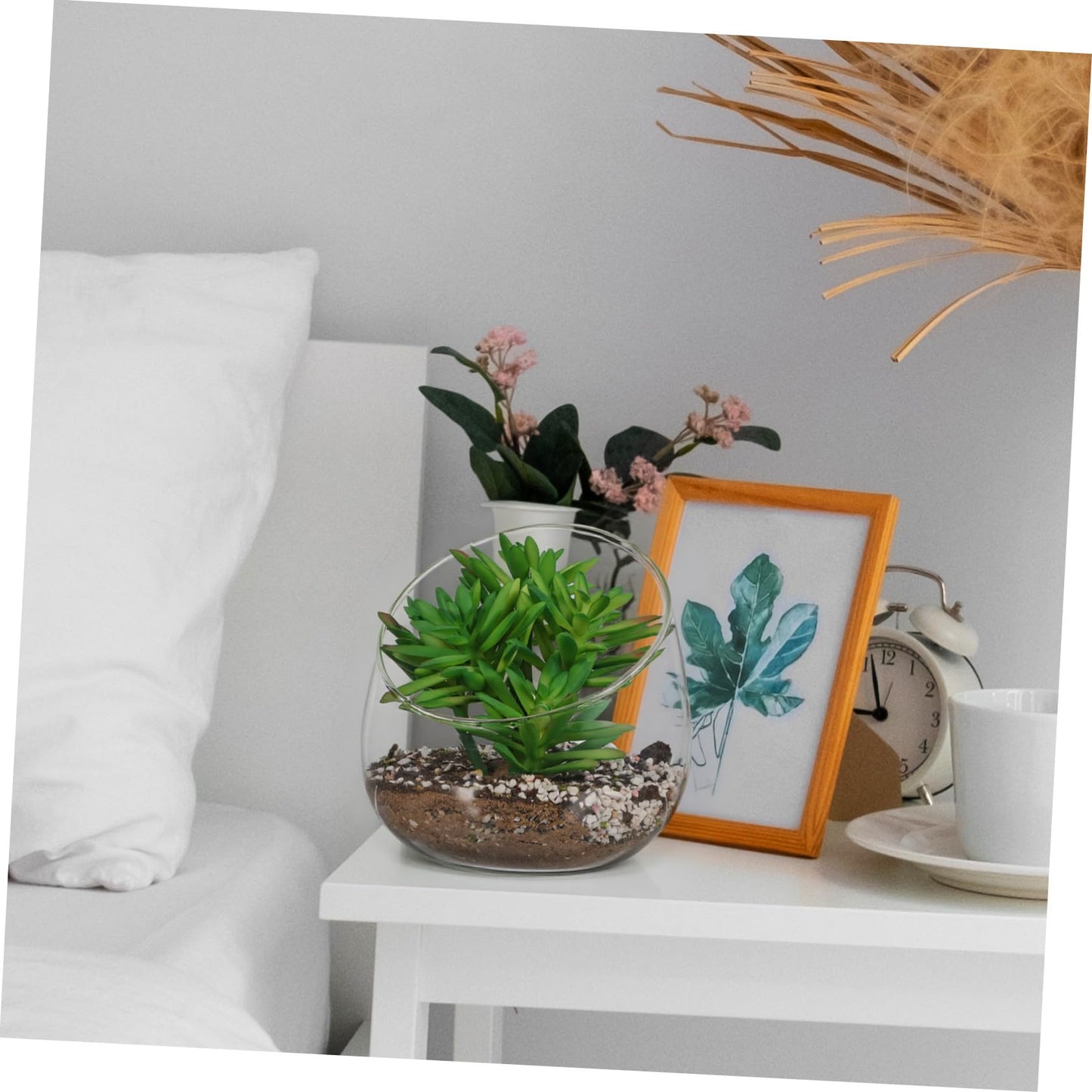 MOTHNUR Micro Landscape Ecological Bottle Transparent Glass Terrarium for Succulent Plants Elegant Decor Durable Eco-Friendly Design Nature Lovers