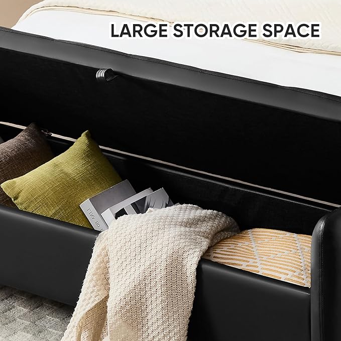 65" End of Bed Storage Bench, Modern Storage Benches